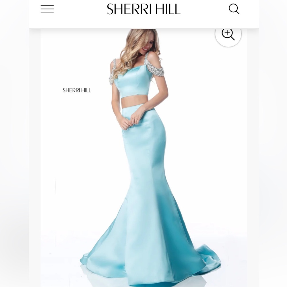 Sherri Hill #51713 Satin Two Piece dress NWT